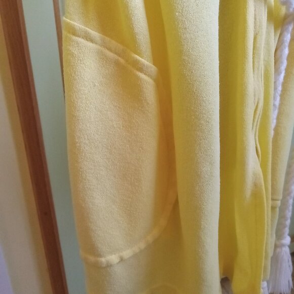 Vintage 70s yellow sweater disco pop psychedelic - Picture 3 of 4